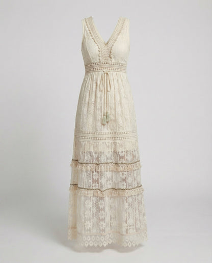 Graceful Boho Lace Dress for Summer - product photo