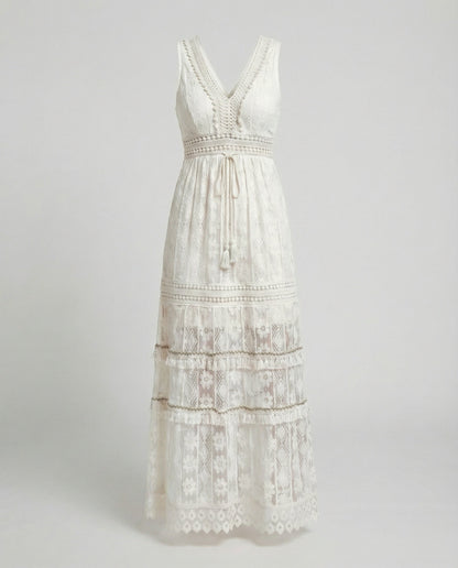 Graceful Boho Lace Dress for Summer - product photo