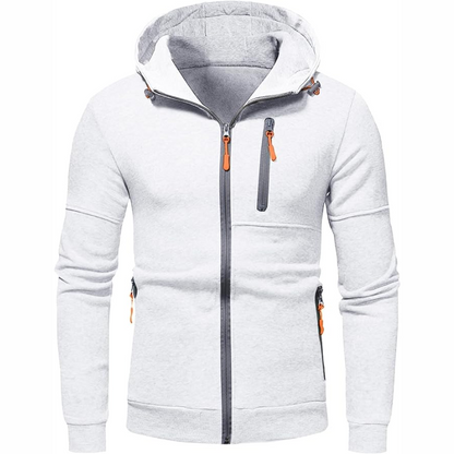 EVA-US | Men's Hoodie with Zipper Black Hoodie