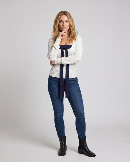 Ladies Bandeau top with elegant bow - Chichicherry