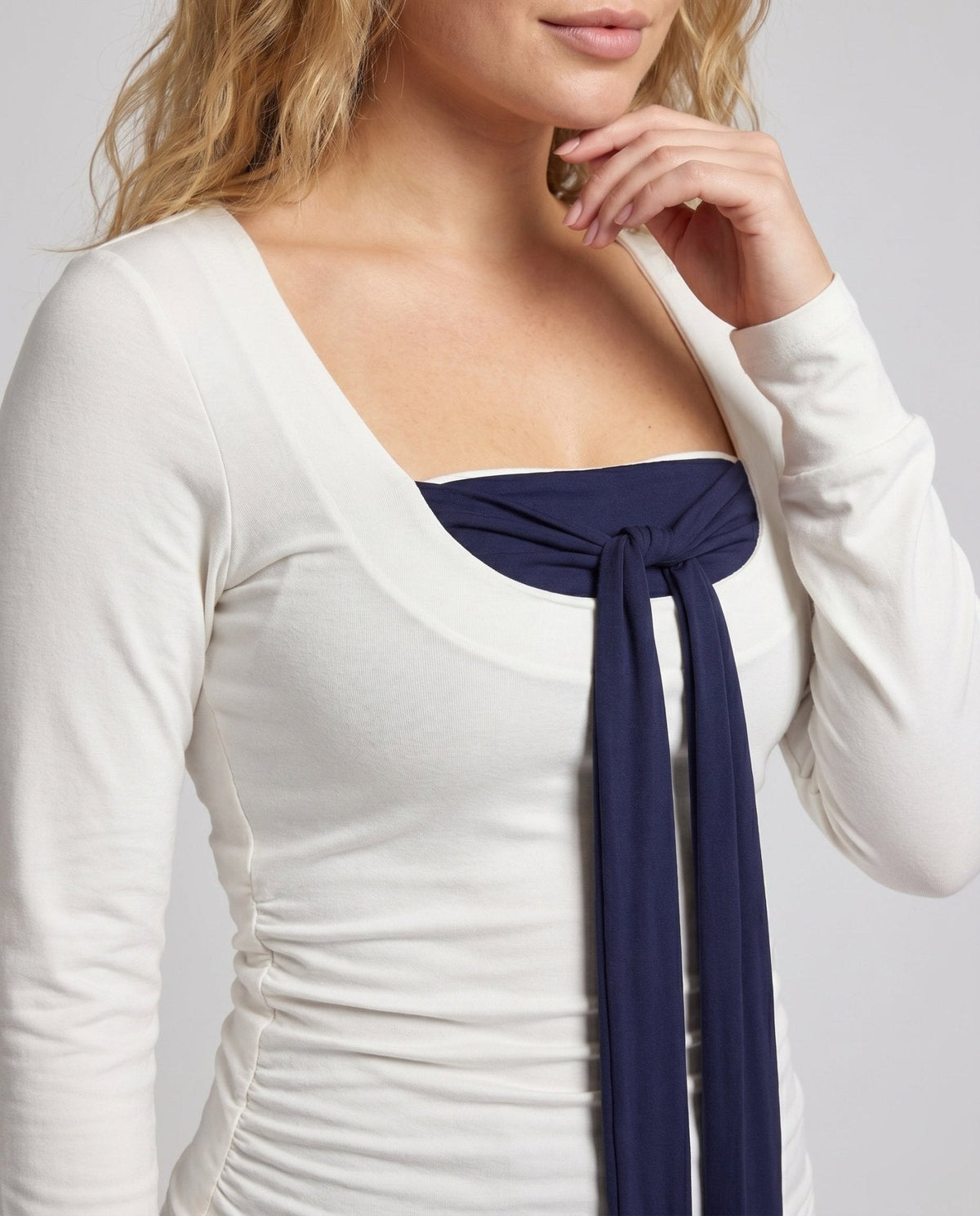 Ladies Bandeau top with elegant bow - Chichicherry
