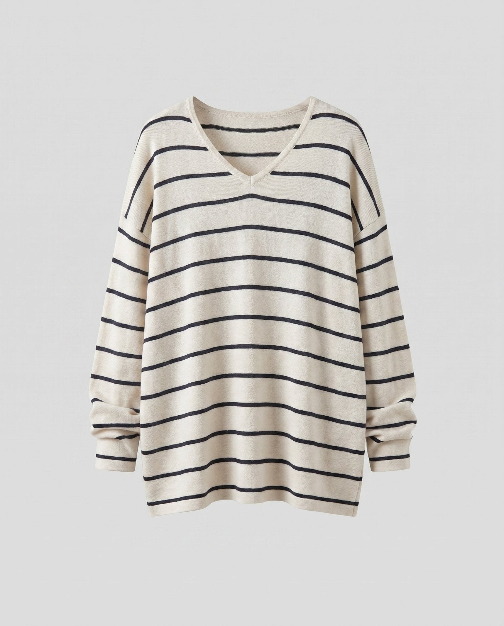 Ladies Casual Striped Oversized Shirt - Chichicherry