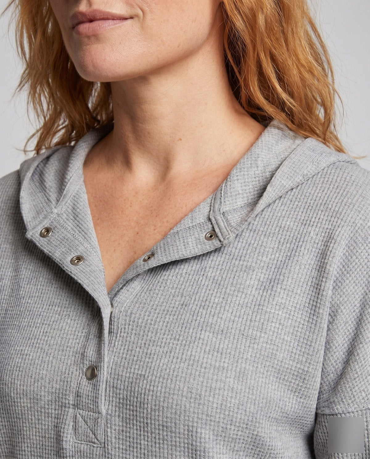 Ladies hoodie with elegant button placket by - Chichicherry