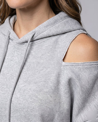 Ladies hoodie with trendy cut-out details - Chichicherry