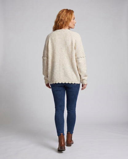 Ladies Long Sleeve Shirt with Romantic Lace Gradient - Chichicherry