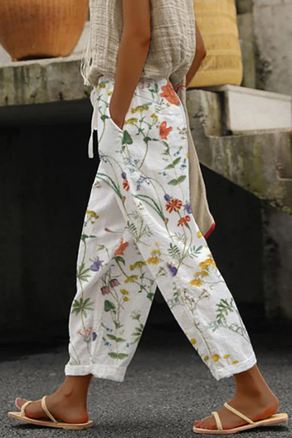 EVA-US | Casual Unique Printed Button Pocket Pants