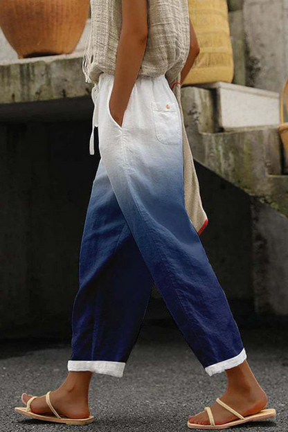 EVA-US | Casual Unique Printed Button Pocket Pants