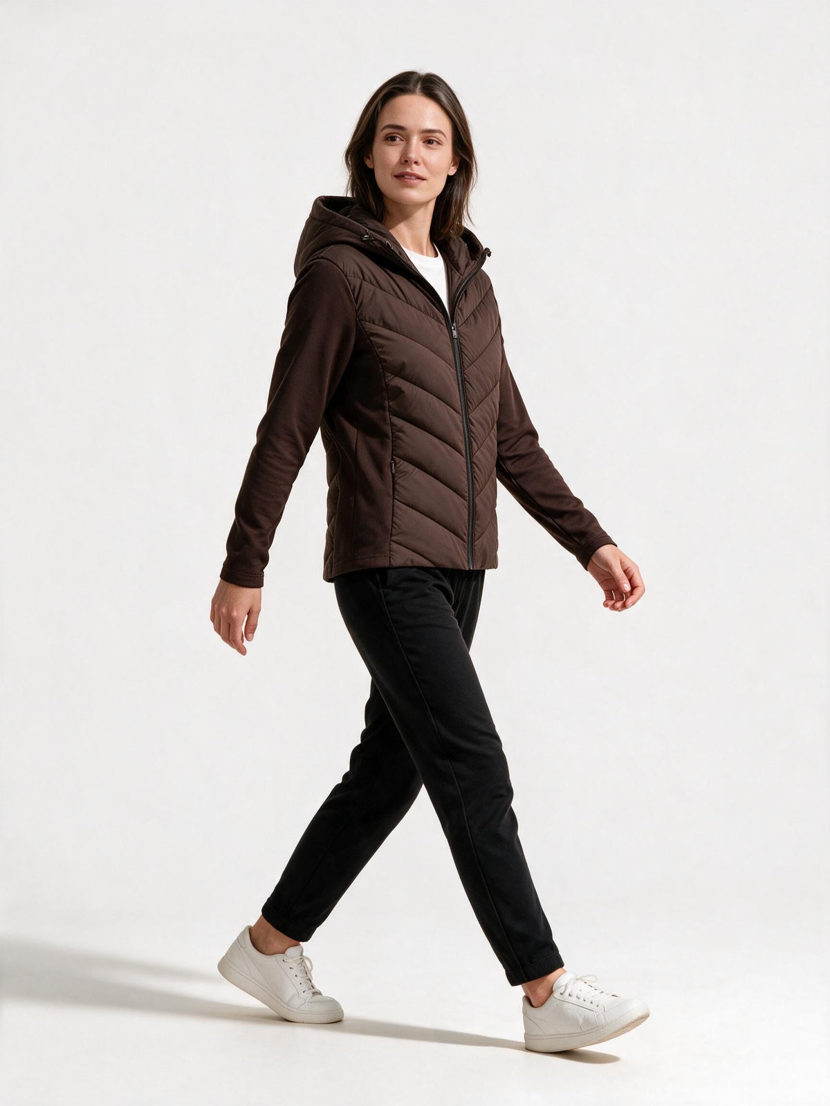 Damen Chevron Steppjacke