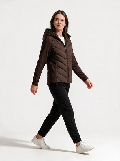 Damen Chevron Steppjacke