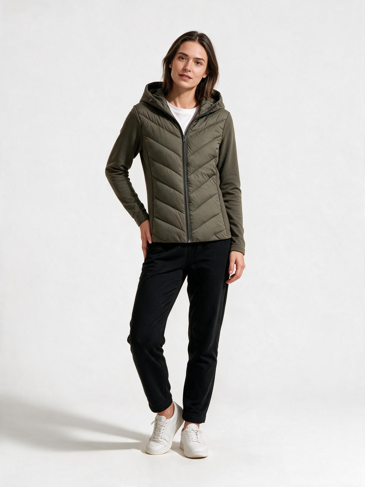Damen Chevron Steppjacke