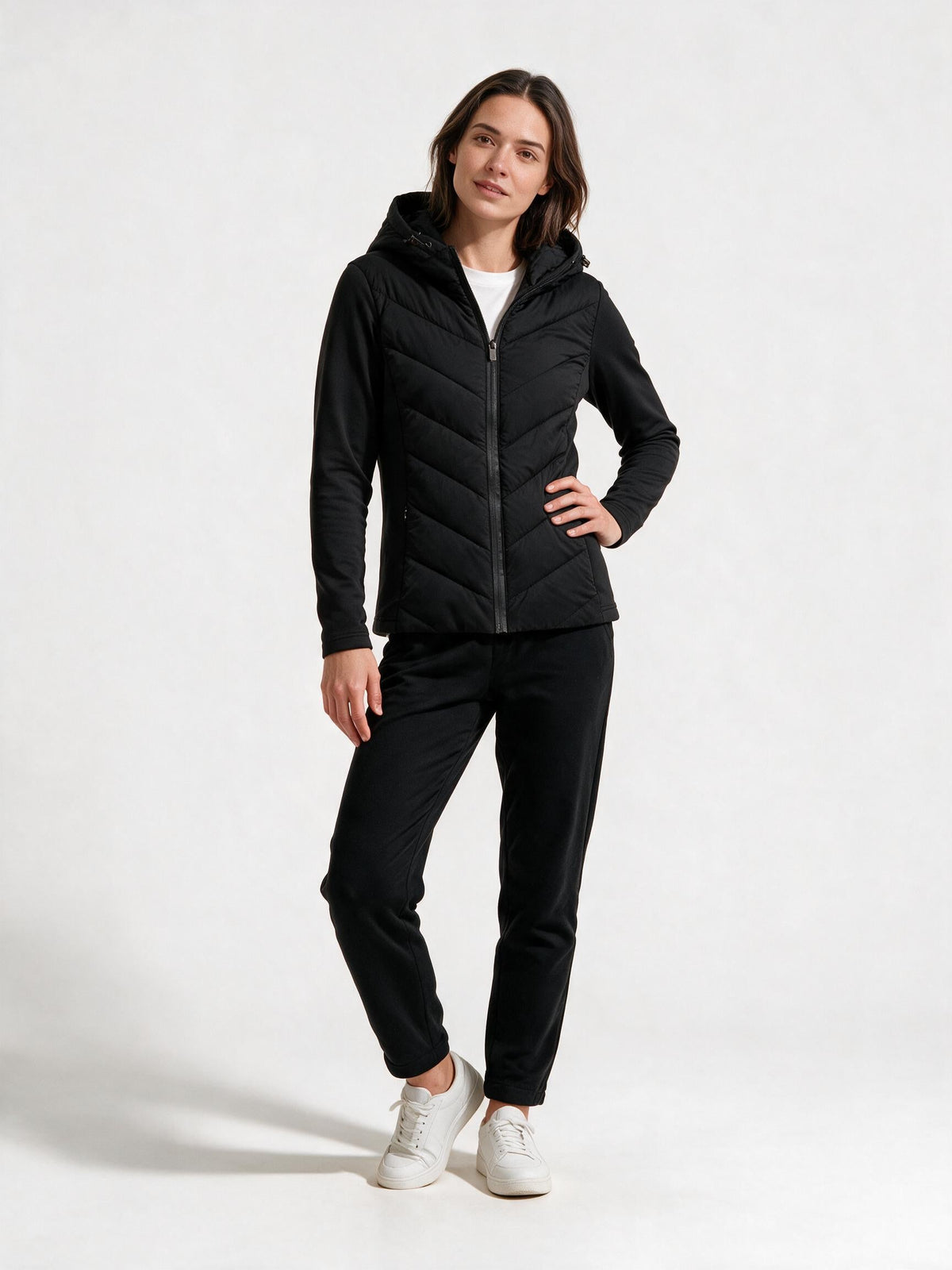 Damen Chevron Steppjacke