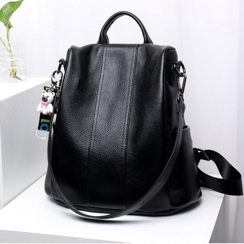 EVA-US | Anti-Theft Leather Backpack