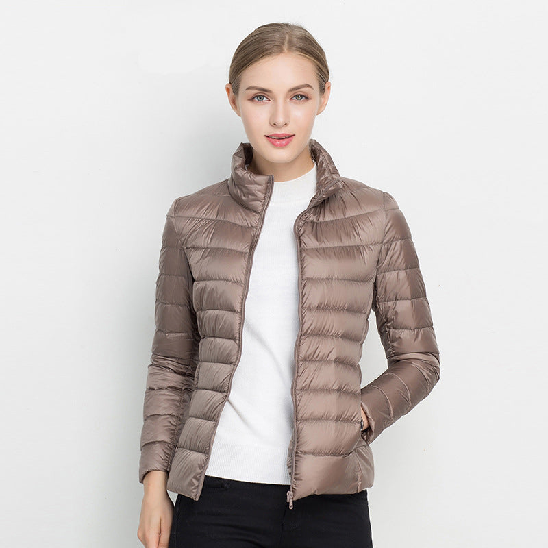 Light down jacket with urban elegance