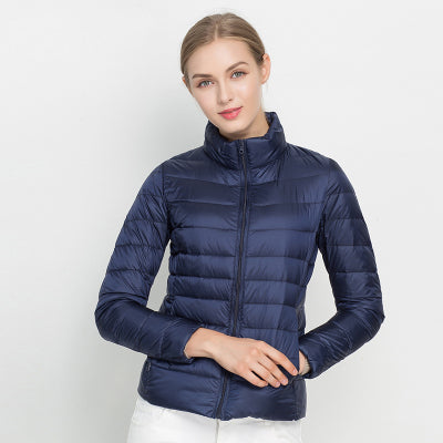 Light down jacket with urban elegance