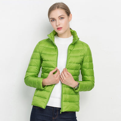 Light down jacket with urban elegance