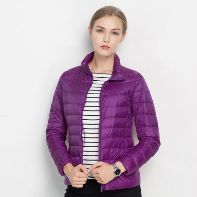 Light down jacket with urban elegance