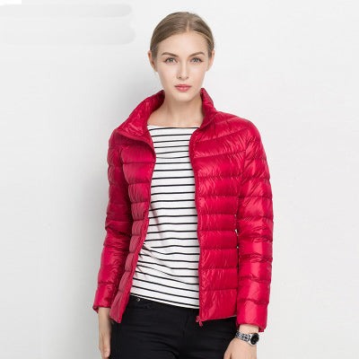 Light down jacket with urban elegance