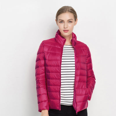 Light down jacket with urban elegance
