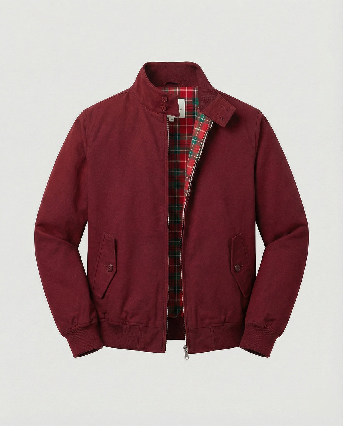 Men's Harrington jacket with zipper