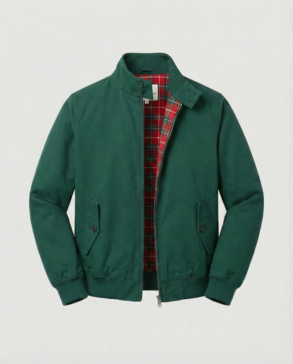 Men's Harrington jacket with zipper