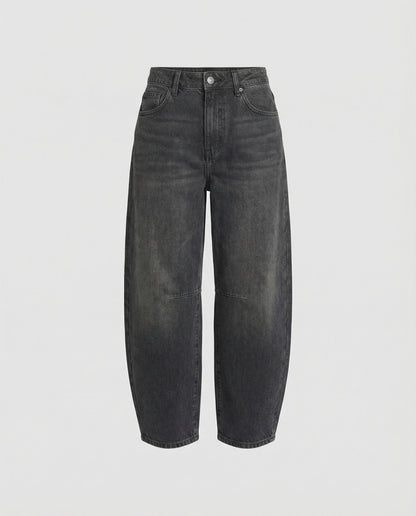EVA-US | Mid Rise Barrel Jeans for Women