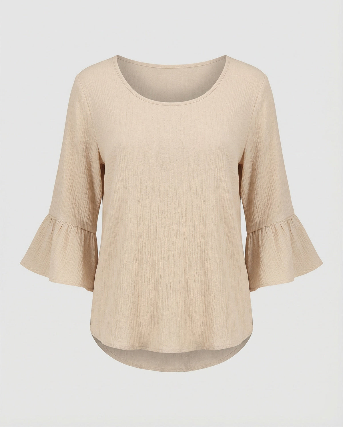 Women's Blouse Top with Ruffle Sleeves Structured
