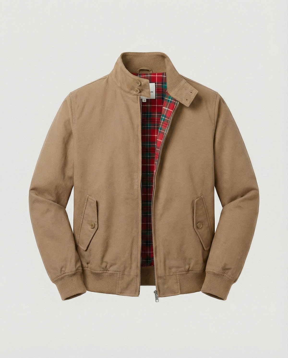 Men's Harrington jacket with zipper