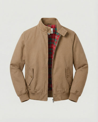 Men's Harrington jacket with zipper