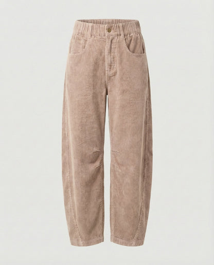 Women Cord Pants Women Wide High Waist