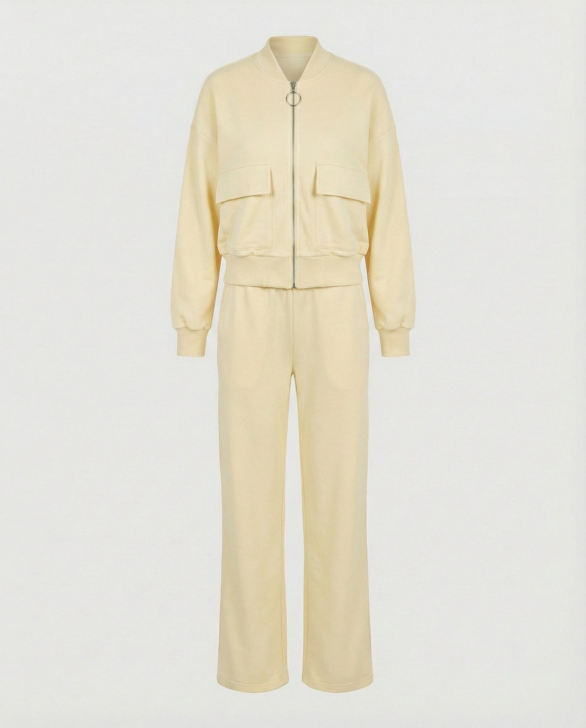 Women's casual zip jacket with pockets