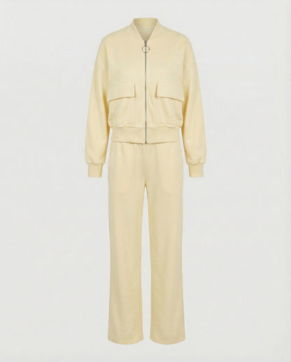 Women's casual zip jacket with pockets