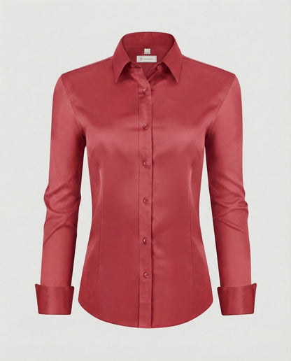 Women's shirt blouse stretch tailored