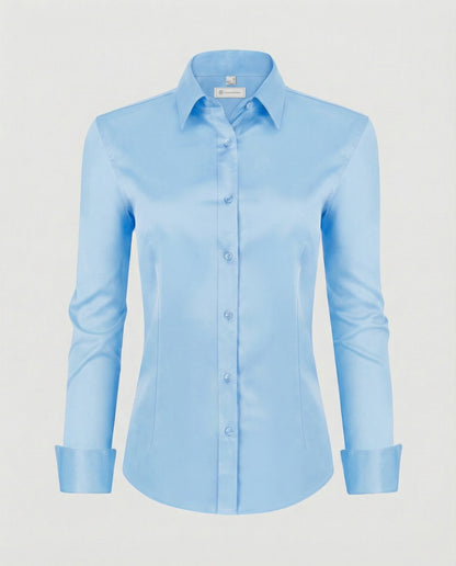 Women's shirt blouse stretch tailored