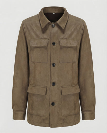 Women's Utility Jacket made of Suede