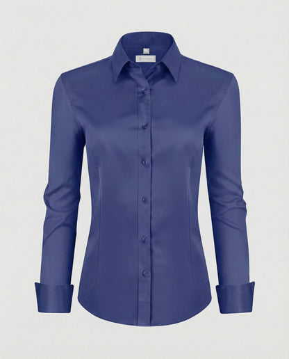 Women's shirt blouse stretch tailored