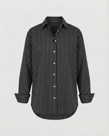 Women's Blouse Top Women's Striped Wide