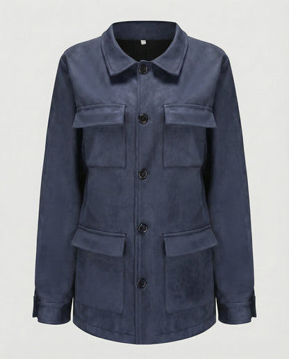 Women's Utility Jacket made of Suede