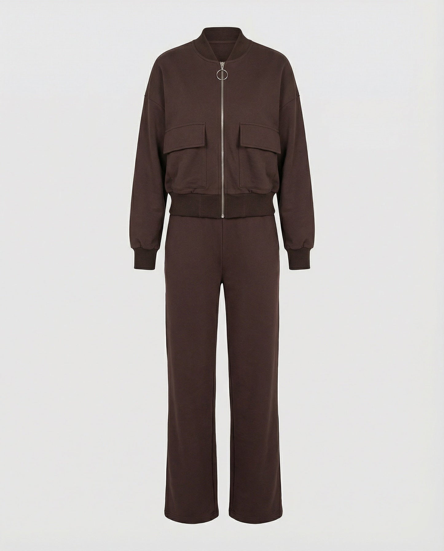 Women's casual zip jacket with pockets