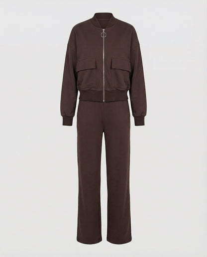 Women's casual zip jacket with pockets
