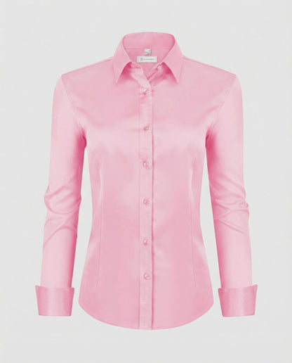 Women's shirt blouse stretch tailored