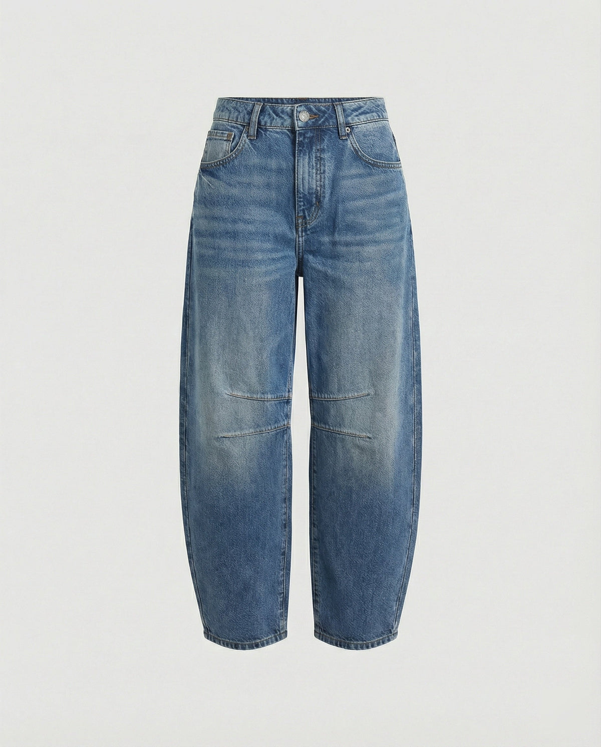 EVA-US | Mid Rise Barrel Jeans for Women