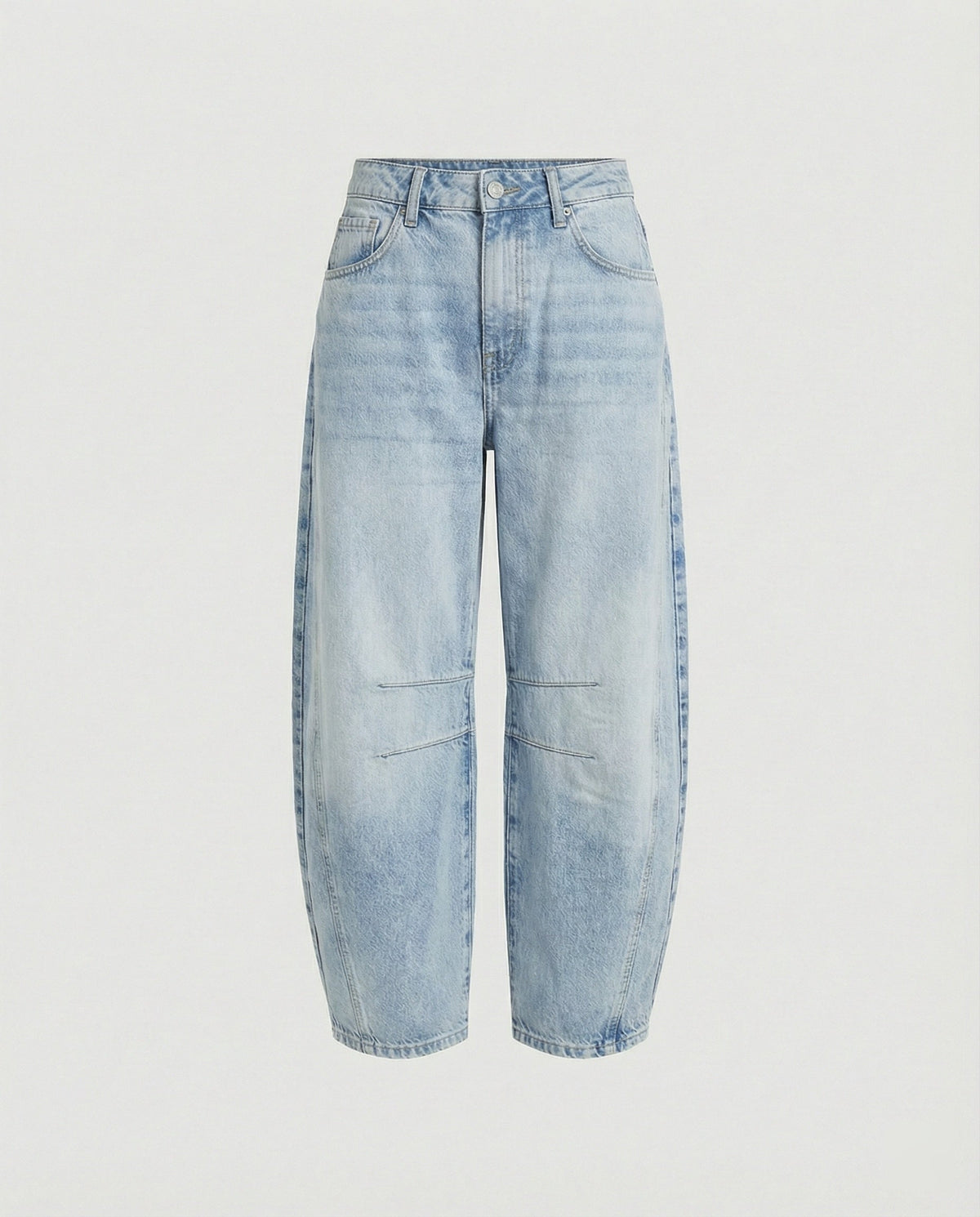 EVA-US | Mid Rise Barrel Jeans for Women