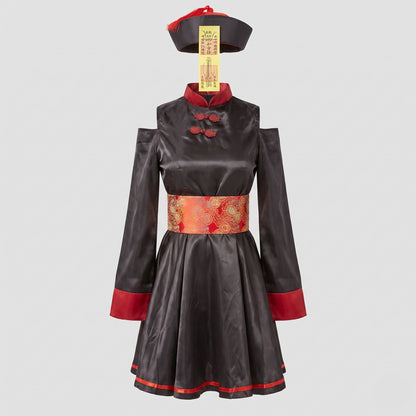 Women's Stylish Costume in Asian Design with Elegant Details EVA-US