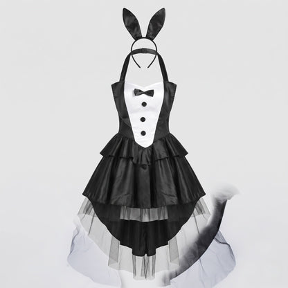 Women playful bunny costume with frills and matching accessories EVA-US