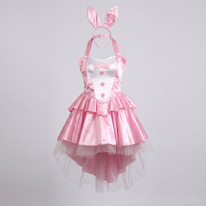 Women's playful bunny costume with ruffles and accessories EVA-US