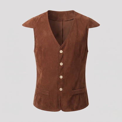 Men's Historical Vest with Button Details and Classic Accents EVA-US