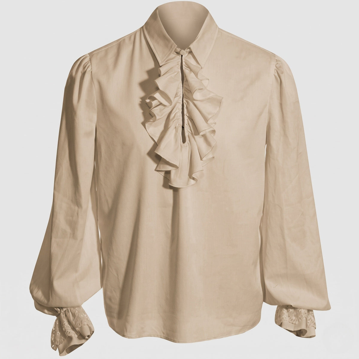 Women’s blouse with ruffles and lace details EVA-US