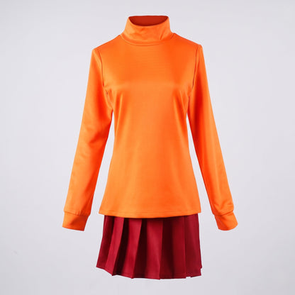 Women Cosplay Costume Set with warming turtleneck and skirts EVA-US