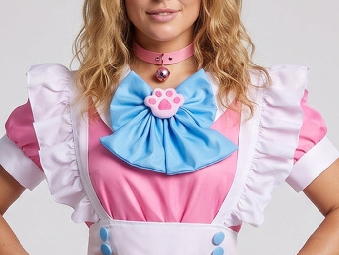 Women's playful costume set with ruffles and bows EVA-US