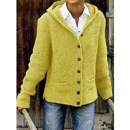 EVA-US Hooded Knit Coat